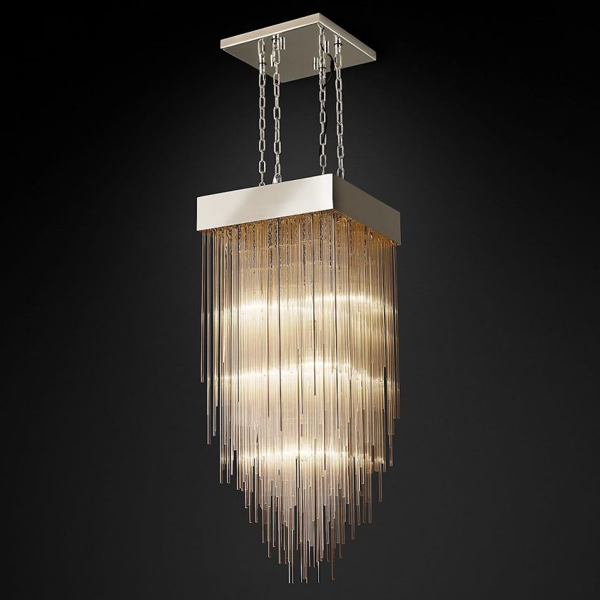 Cascade Square Chandelier 21" - Yami Lightings