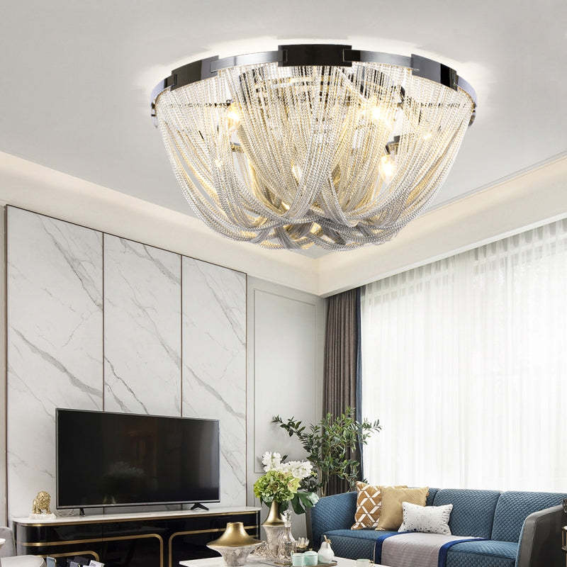 Luxury Aluminum Chain Tassel Ceiling Light For Kitchen - Yami Lightings