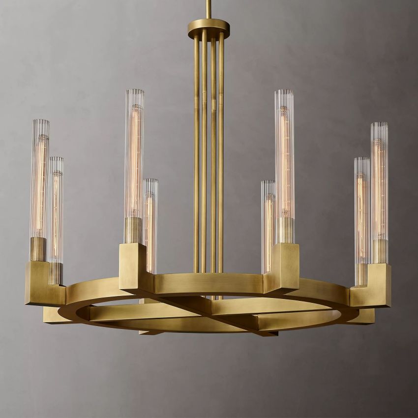 Cornelius Candlestick Round Chandelier 36" - Yami Lightings