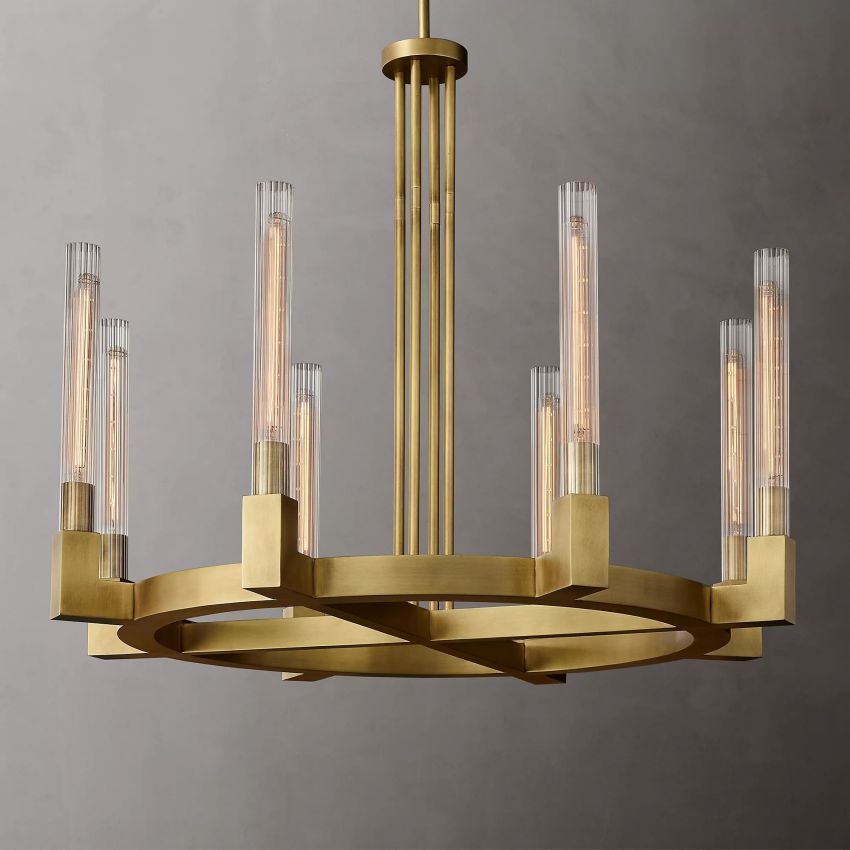 Cornelius Candlestick Round Chandelier 36" - Yami Lightings