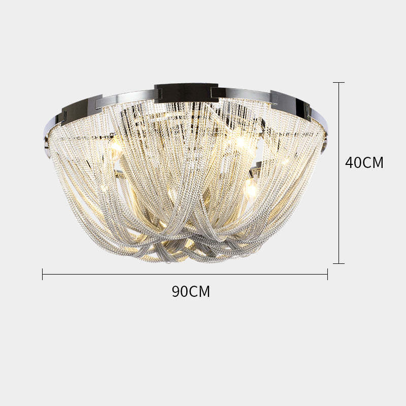 Luxury Aluminum Chain Tassel Ceiling Light For Kitchen - Yami Lightings
