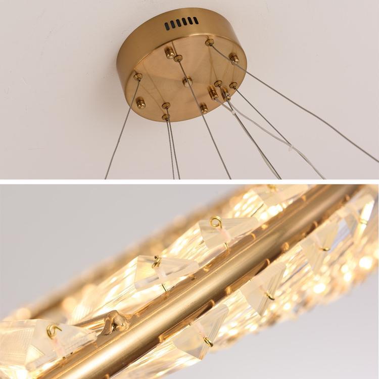 Cicero Crystal Ring Chandelier - Yami Lightings