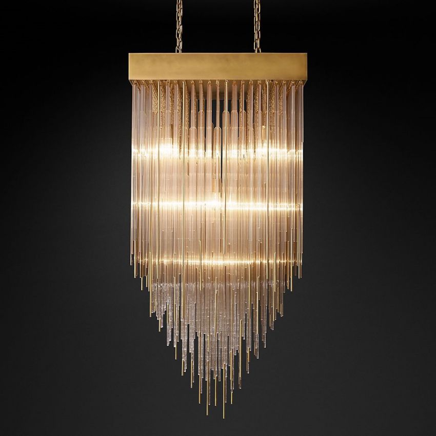 Cascade Square Chandelier 30" - Yami Lightings