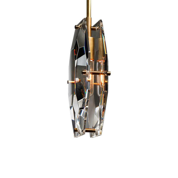 Simple Faceted Crystal Pendant，Pendant Light For Kitchen Island