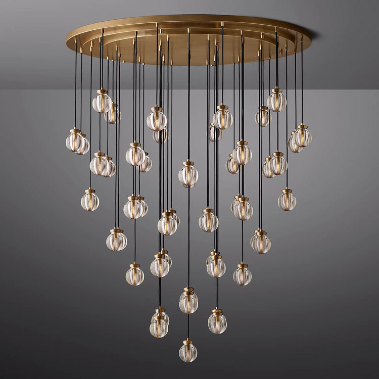 Pearl Round Chandelier - Yami Lightings