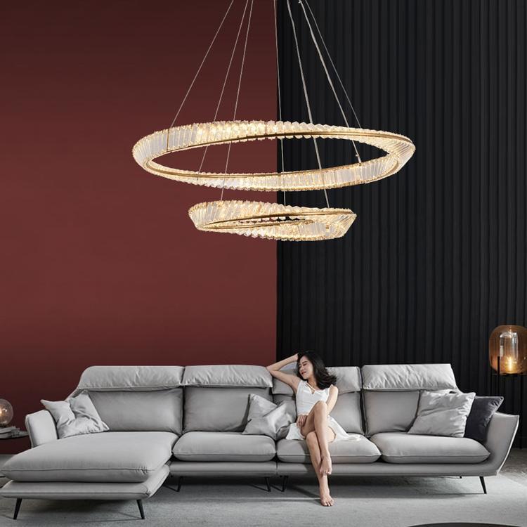 Cicero Crystal Ring Chandelier - Yami Lightings
