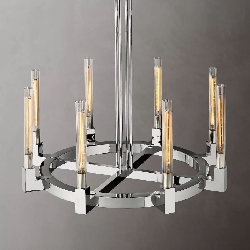 Cornelius Candlestick Round Chandelier 36" - Yami Lightings