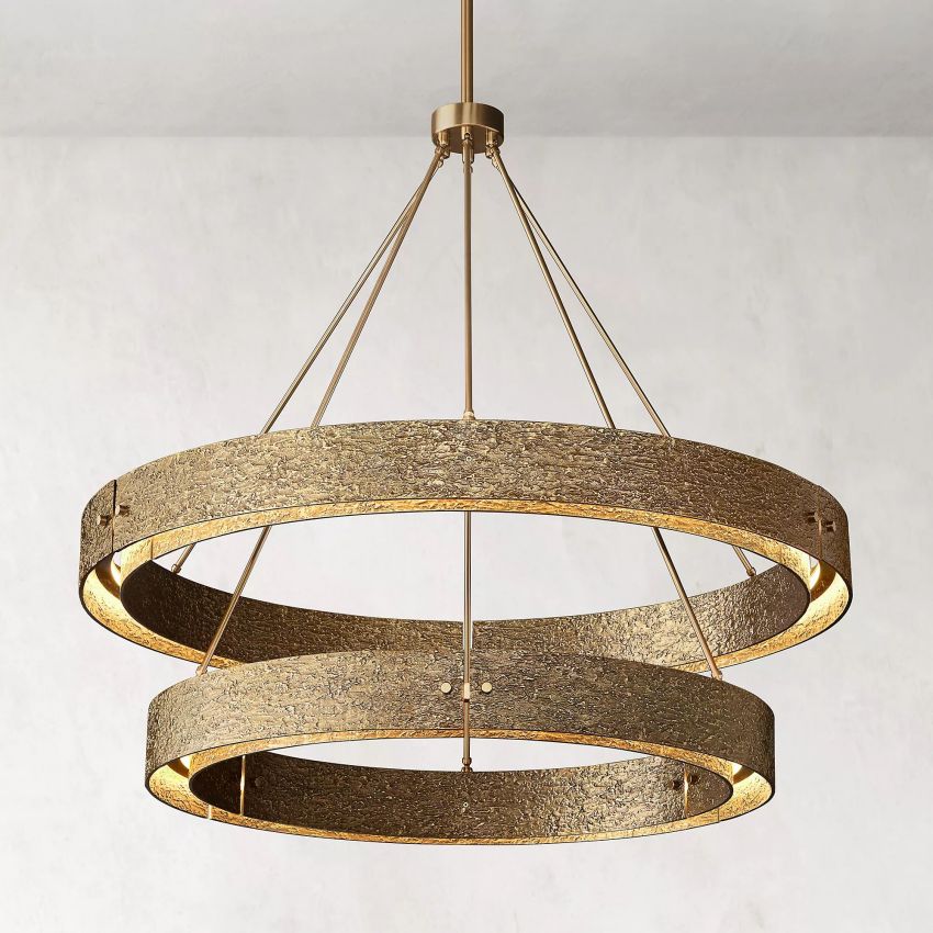 Vouvray Two-Tier Round Chandelier 60" - Yami Lightings