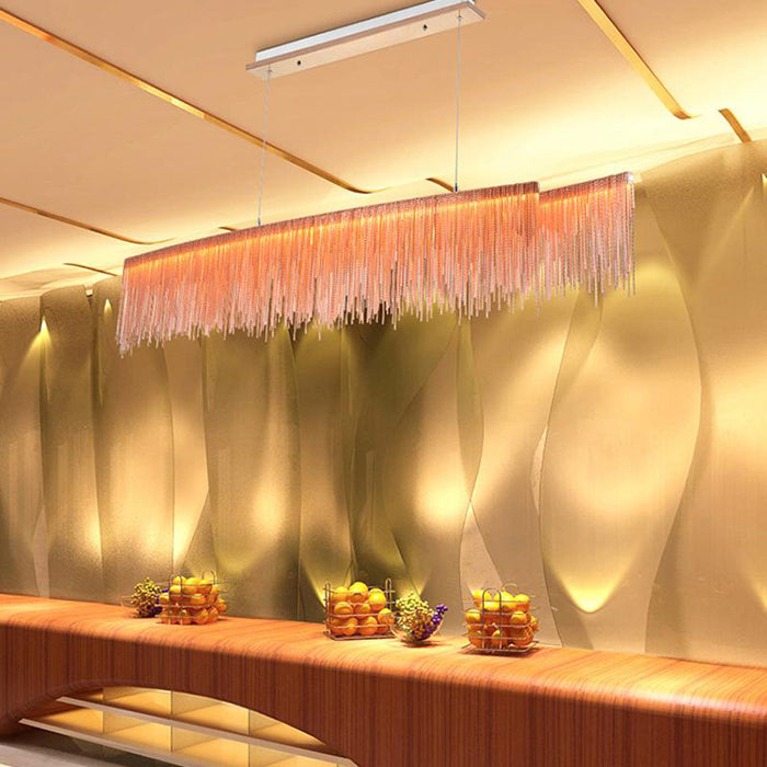 Bunny Dynamic Aluminum Chain Tassel Chandelier - Yami Lightings