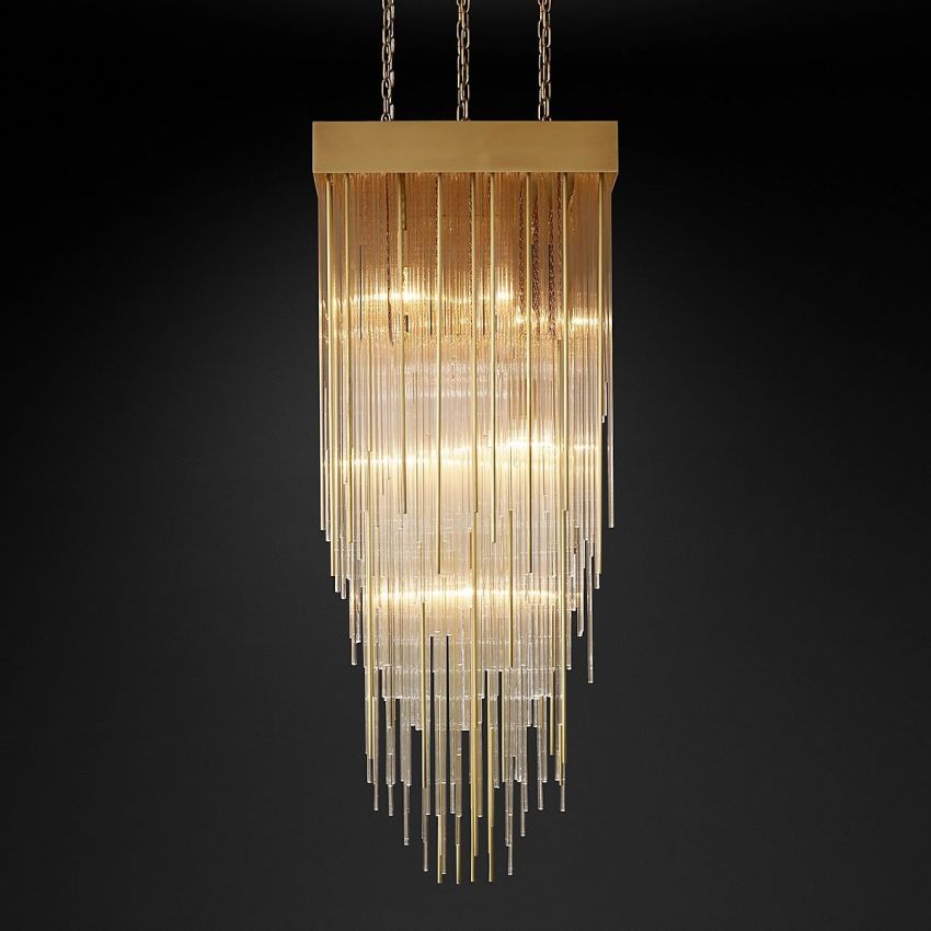 Cascade Square Chandelier 21" - Yami Lightings
