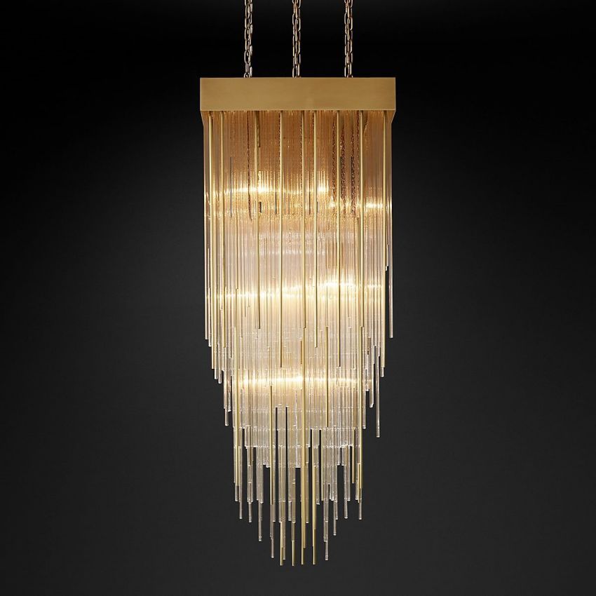 Cascade Square Chandelier 21" - Yami Lightings