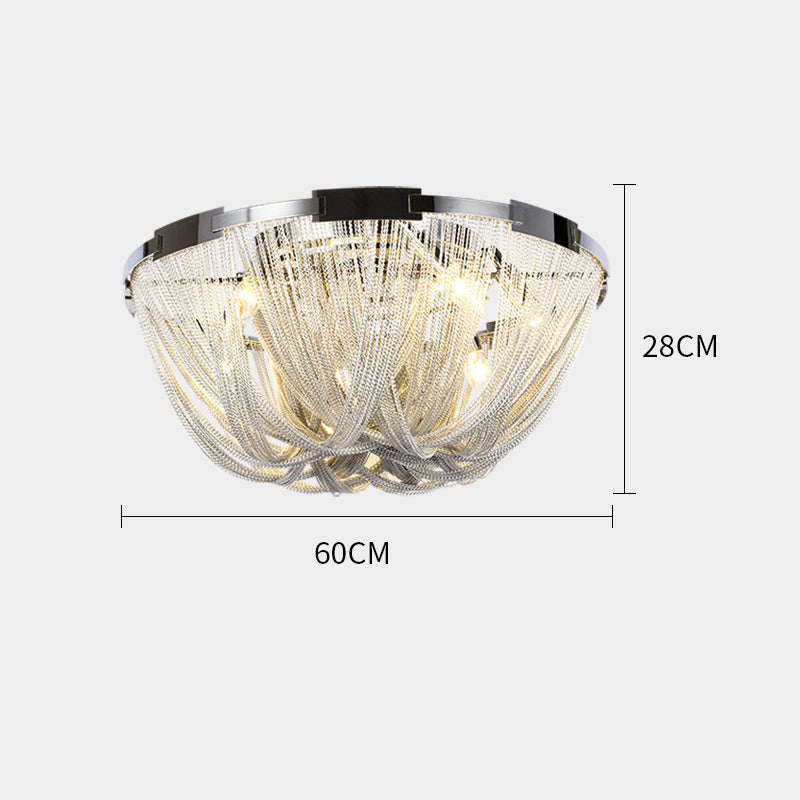 Luxury Aluminum Chain Tassel Ceiling Light For Kitchen - Yami Lightings