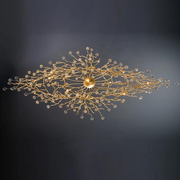 Doris Branch Crystal Chandelier Light - Yami Lightings