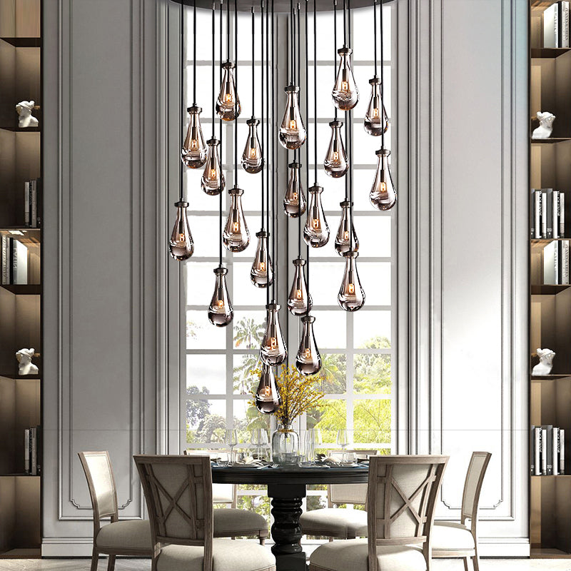 Raindrop Round Chandelier D47" - Yami Lightings