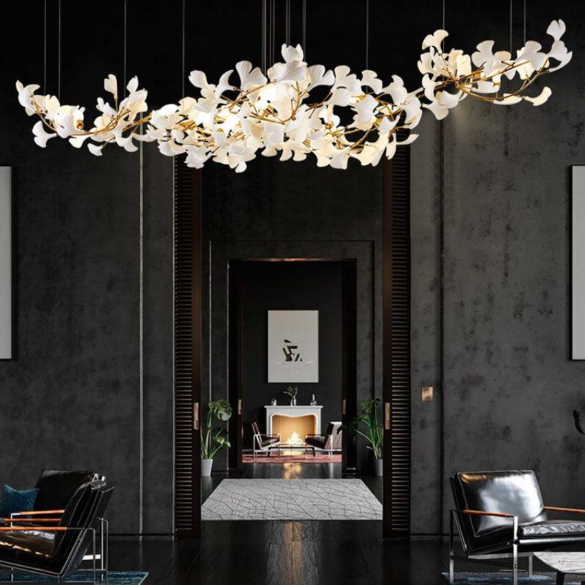 Ginkgo Ceramic Chandelier - Yami Lightings