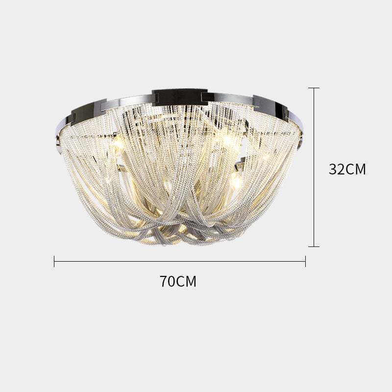 Luxury Aluminum Chain Tassel Ceiling Light For Kitchen - Yami Lightings