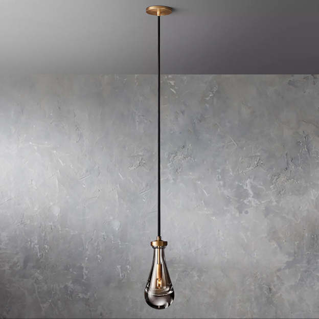 Raindrop Pendant VintageBrass - Yami Lightings