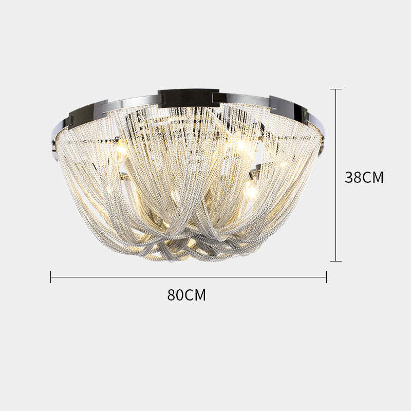 Luxury Aluminum Chain Tassel Ceiling Light For Kitchen - Yami Lightings