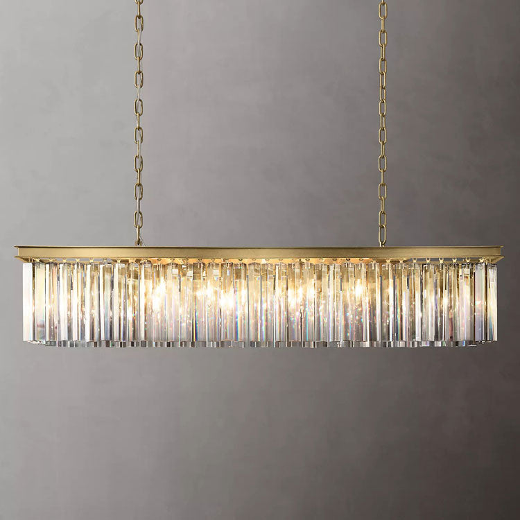 Eloise Modern Crystal Rectangular Chandelier - Yami Lightings