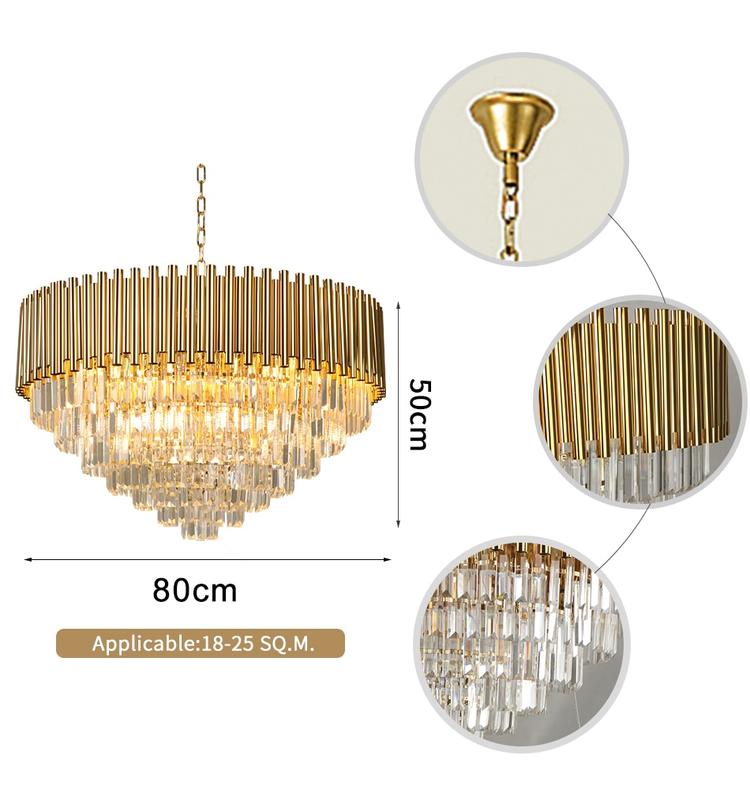 Callistenes Clear Crystal Chandelier - Yami Lightings