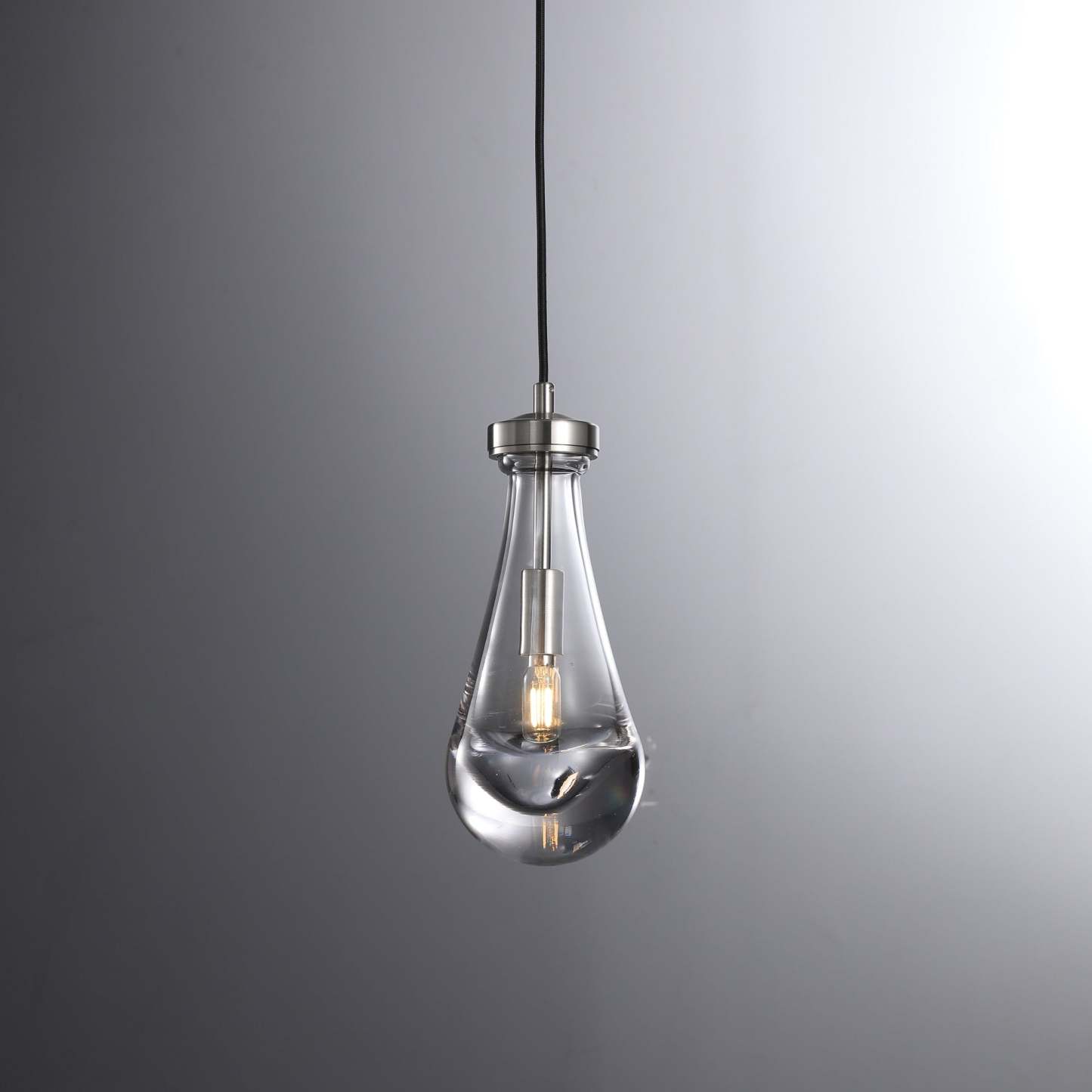 Raindrop Pendant Satin Nickel - Yami Lightings