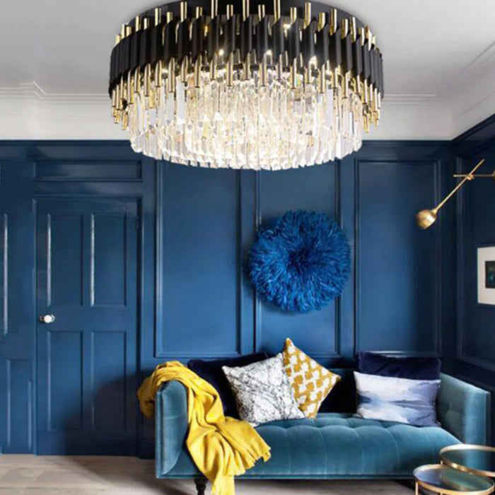 Sheila Flush Mount Crystal Chandelier - Yami Lightings