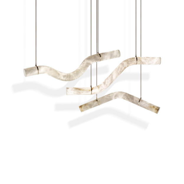 Alabaster Comet Pendant，Pendant Light In Living Room