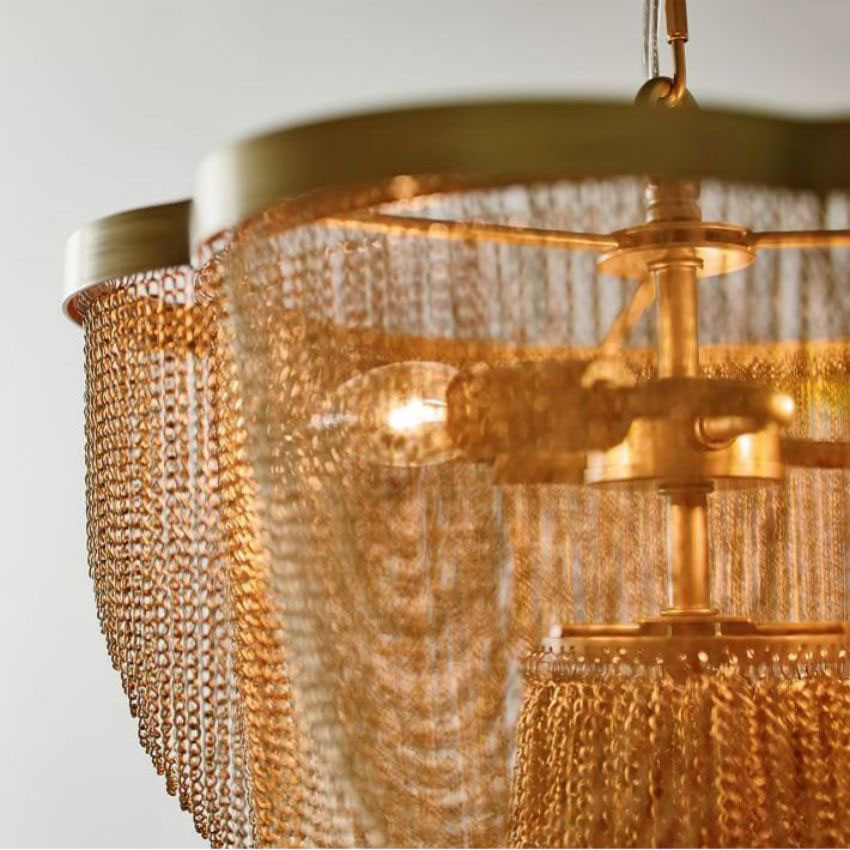 Meritt Metal Chain Chandelier