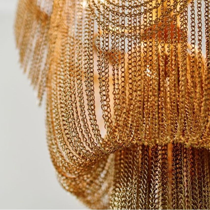 Meritt Metal Chain Chandelier