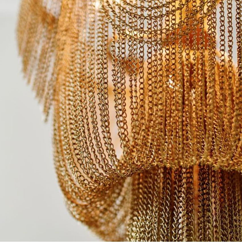 Meritt Metal Chain Chandelier