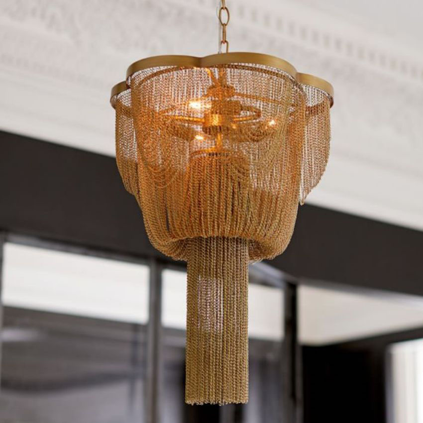 Meritt Metal Chain Chandelier