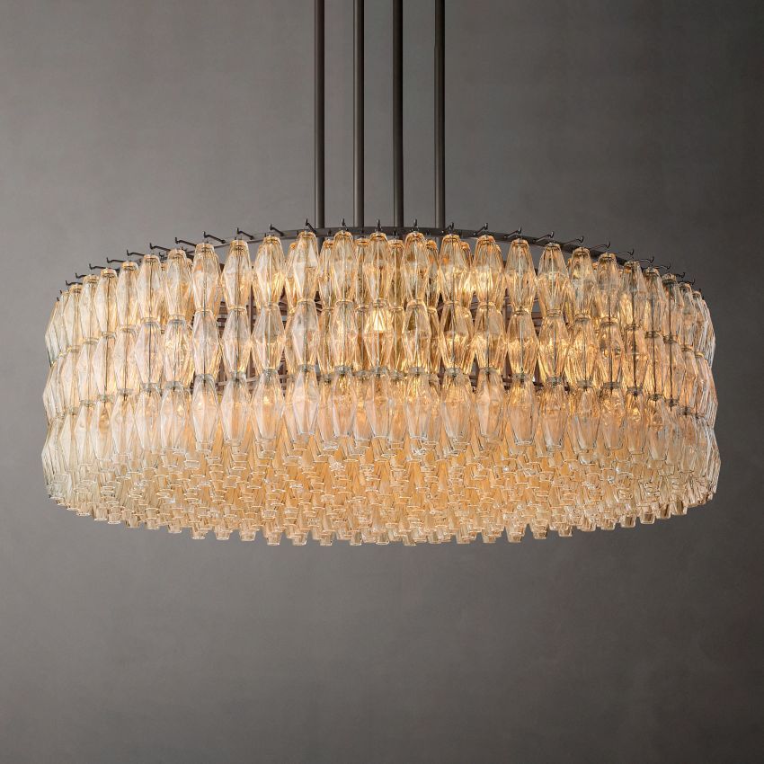 Renee Round Chandelier，Chandelier Over Dining Table, Modern Style