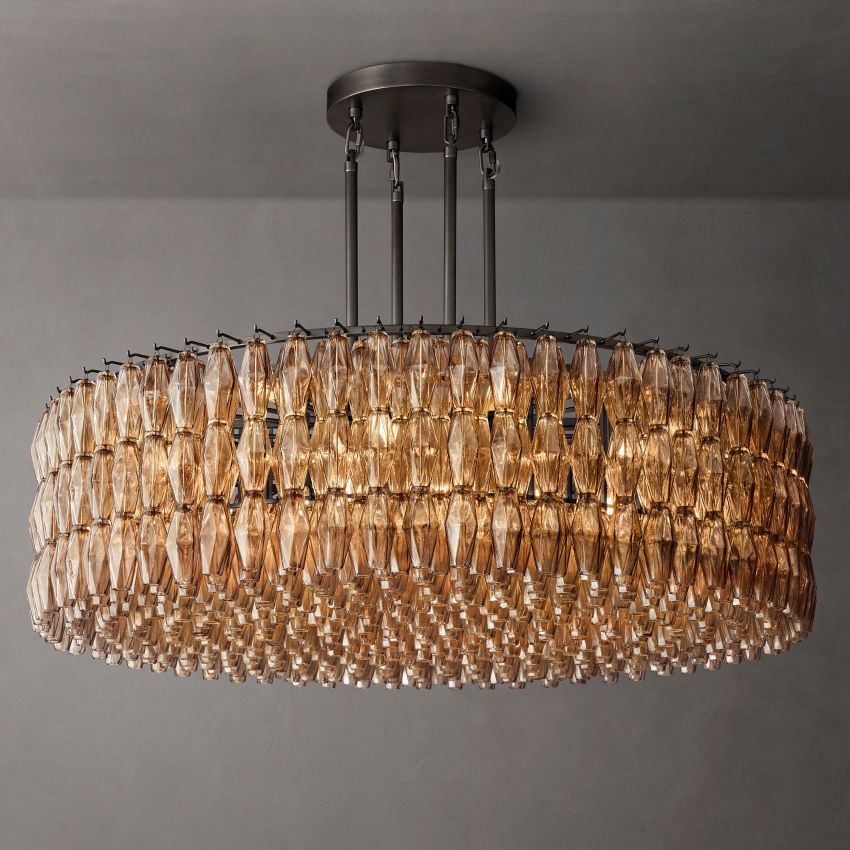 Renee Round Chandelier，Chandelier Over Dining Table, Modern Style