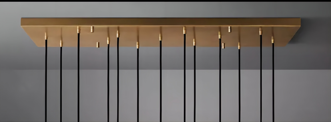 Raindrop Linear Chandelier 54"（canopy）