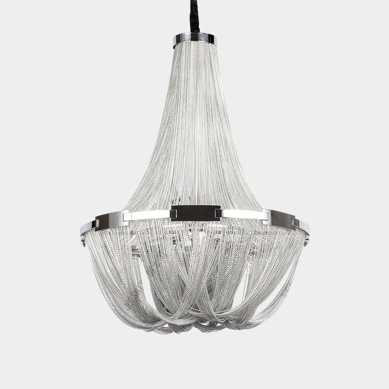 Eudora Luxury Aluminum Chain Tassel Chandelier - Yami Lightings