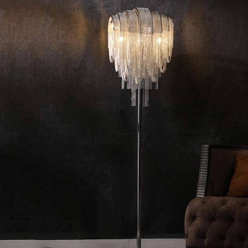 Aluminum Chain Tassel Floor Lamp - Yami Lightings