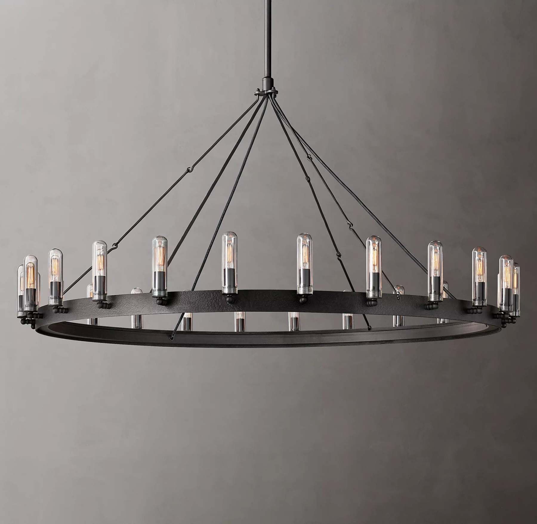 Vintage Round Outdoor Chandelier - Yami Lightings