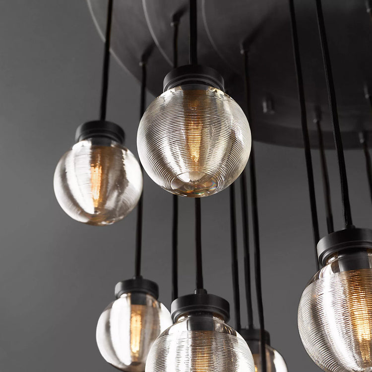 Pearl Round Chandelier - Yami Lightings