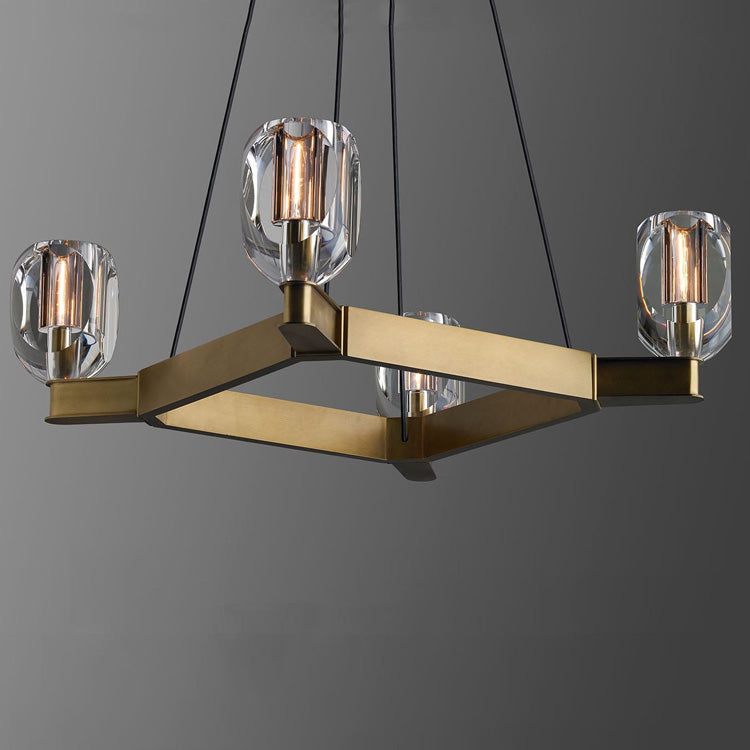 Constantine Square Crystal Chandelier - Yami Lightings