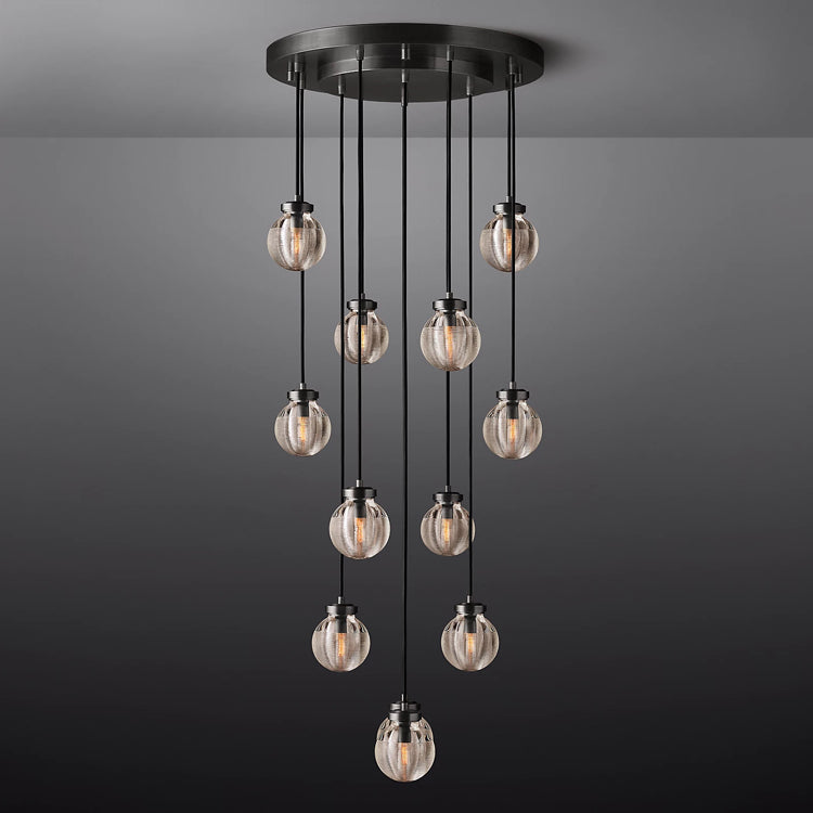 Pearl Round Chandelier - Yami Lightings