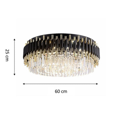 Sheila Flush Mount Crystal Chandelier - Yami Lightings