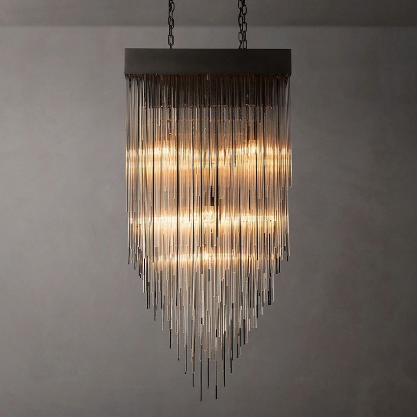 Cascade Square Chandelier 30" - Yami Lightings