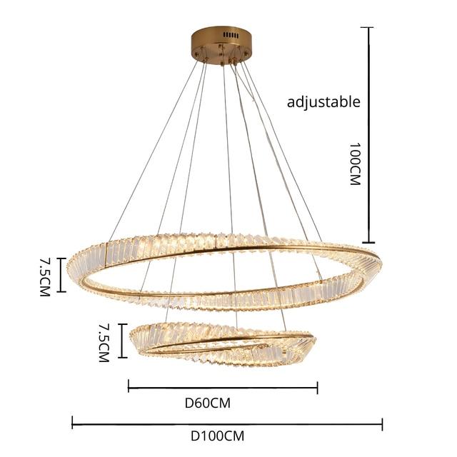 Cicero Crystal Ring Chandelier - Yami Lightings