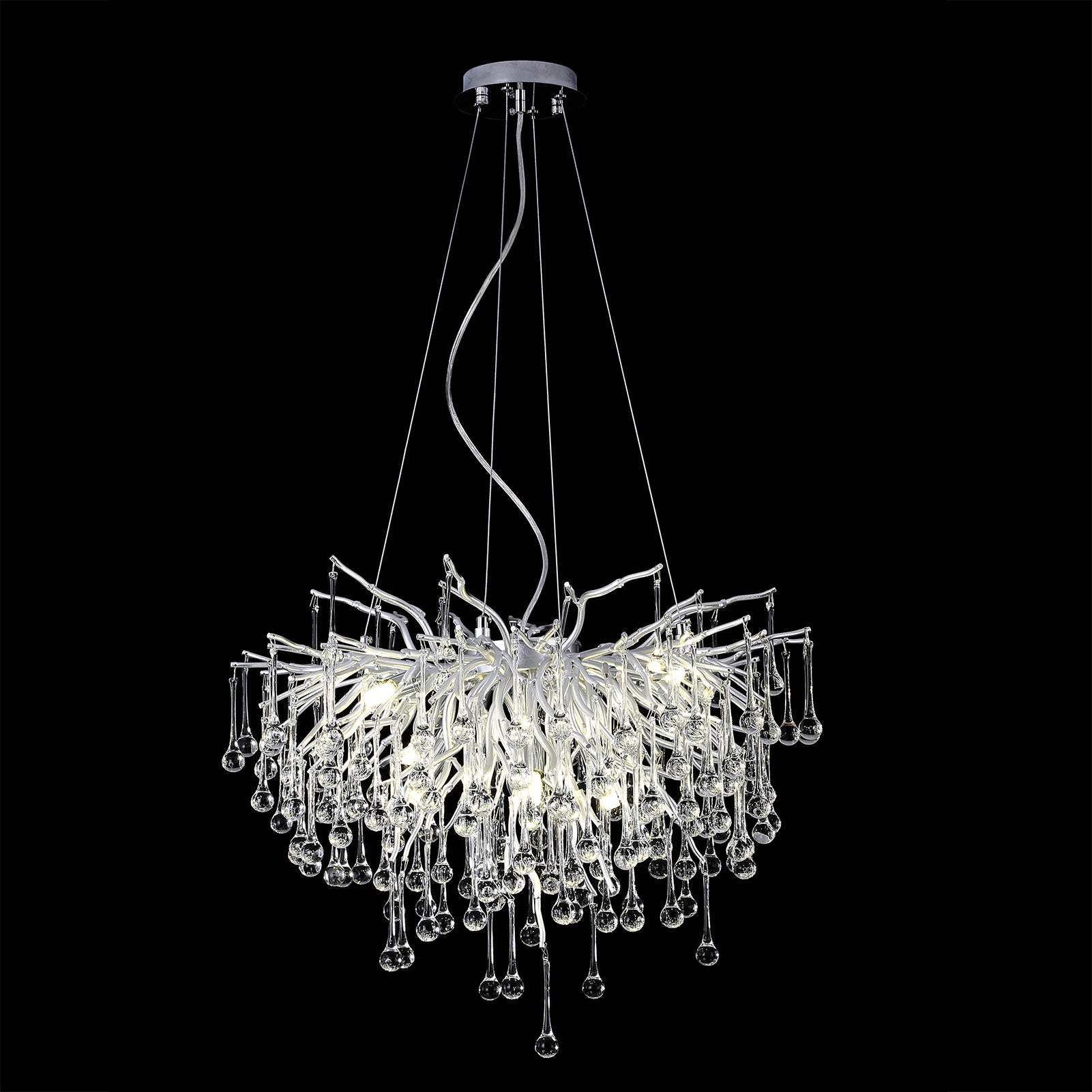 Modern Crystal Branch Raindrop Chandelier - Yami Lightings