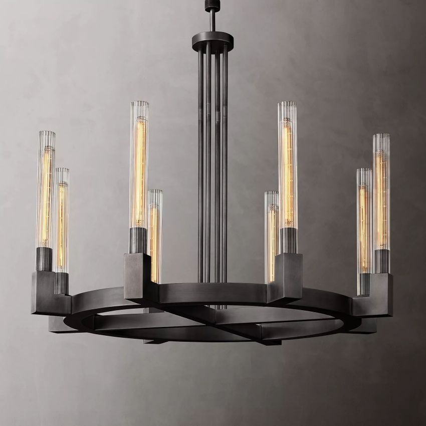 Cornelius Candlestick Round Chandelier 36" - Yami Lightings