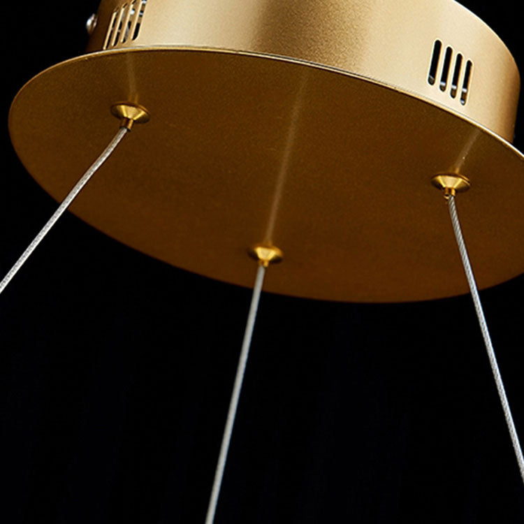 Gloria Modern Clear Crystal Ring Chandelier - Yami Lightings