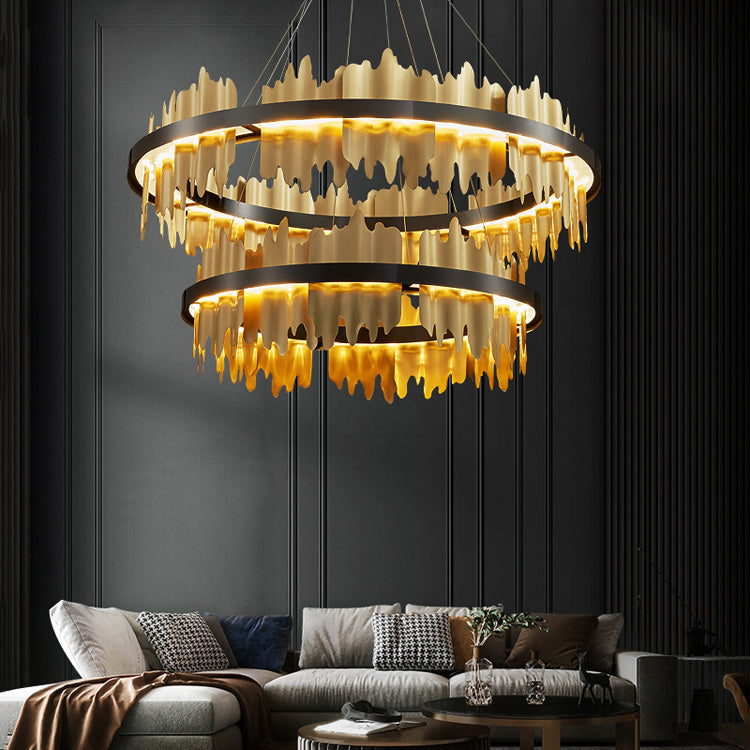 Isabel Multiple Tier Round Chandelier - Yami Lightings