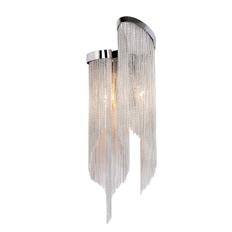 Fiona Aluminum Chain Tassel Wall Sconce - Yami Lightings