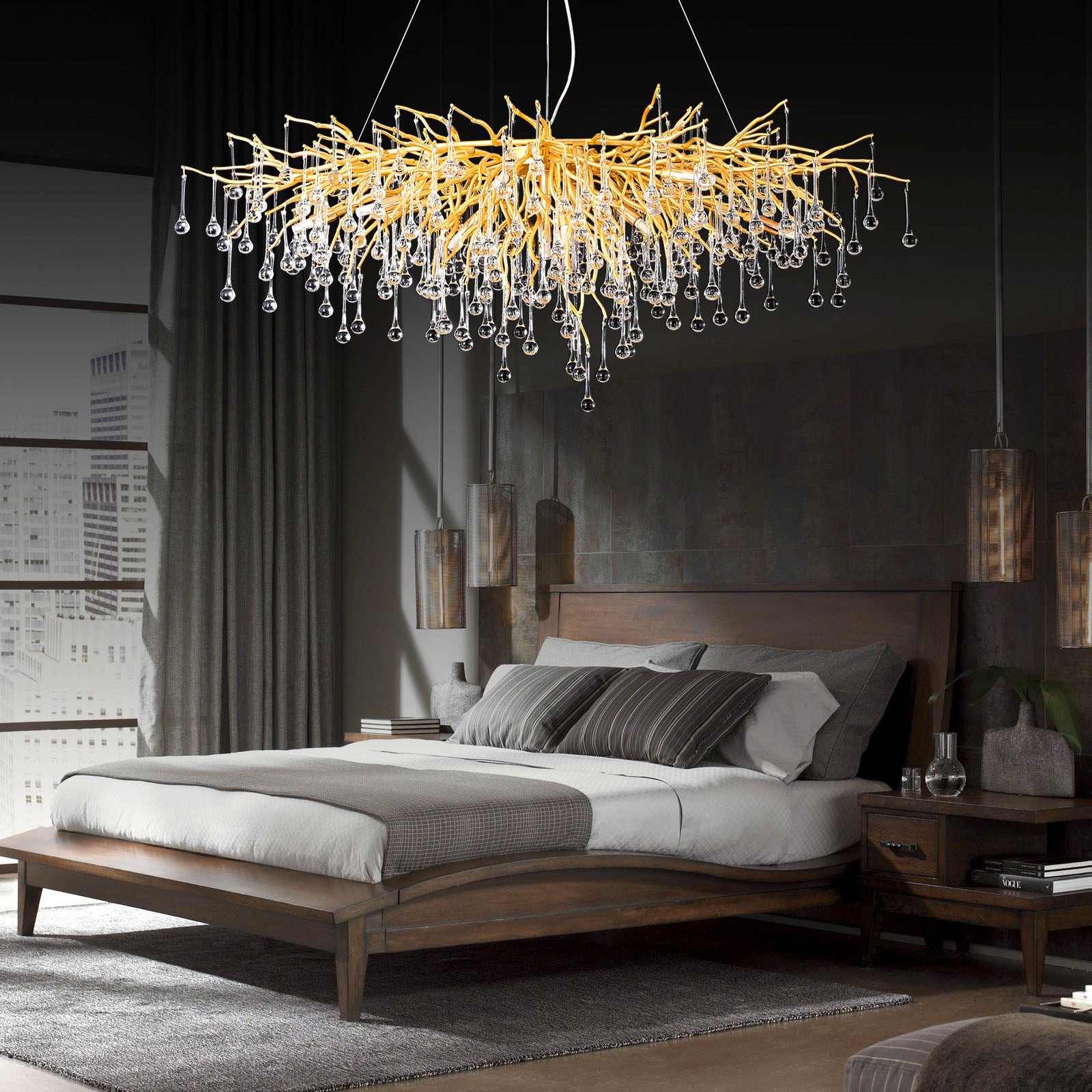 Doris Gold Raindrop Ceiling Lights - Yami Lightings