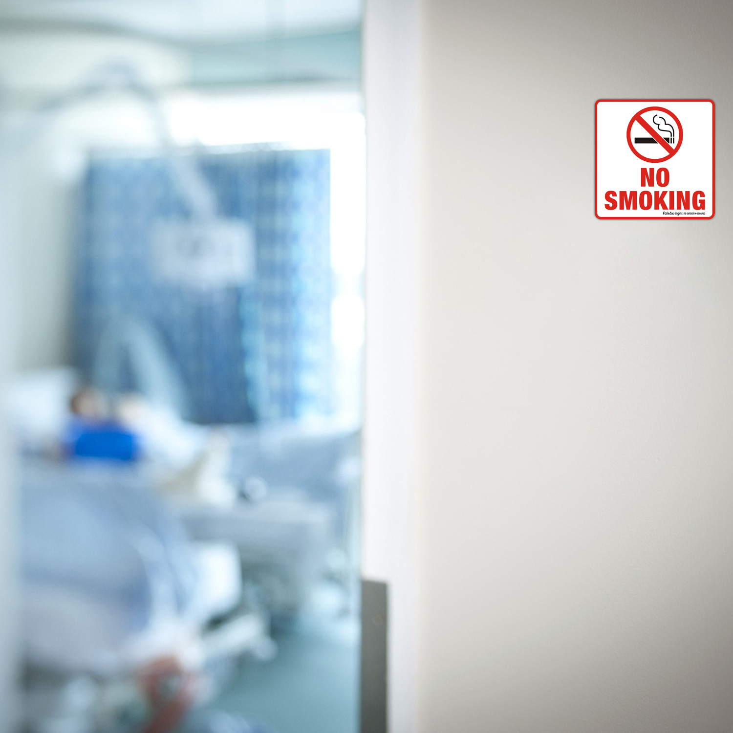 10 Pack No Smoking Stickers, No Smoking Stickers Decals, 6x6 inch Self